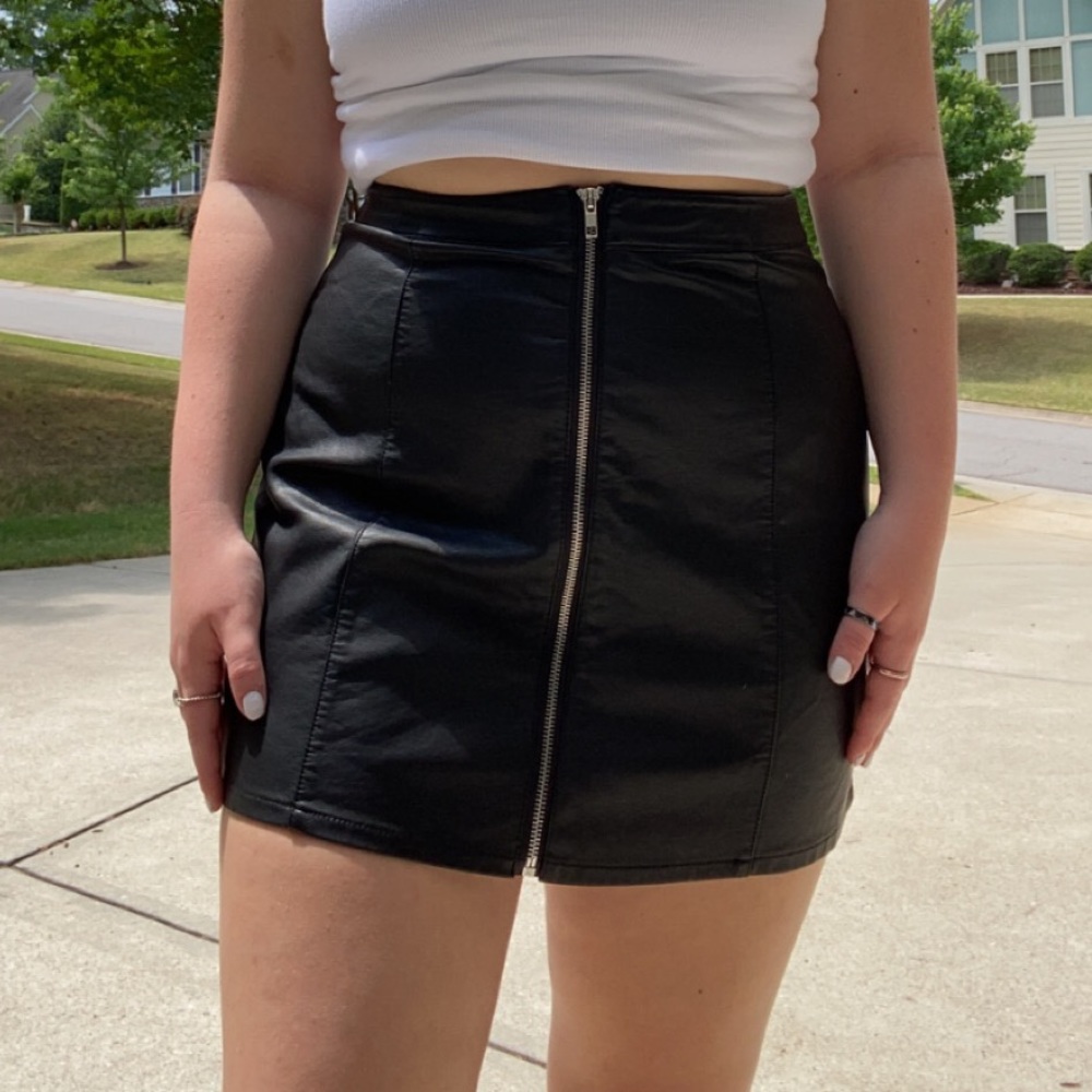 Black Leather Skirt